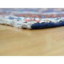 Load image into Gallery viewer, 3&#39;5&quot;x12&#39;9&quot; Blue Full Pile Antique Mint Condition Northwest Persian Wide Runner Rug FWR217602