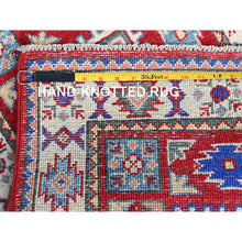 Load image into Gallery viewer, 2&#39;x3&#39; Berry Red, Kazak With Geometric Pattern, Soft And Shiny Wool, Vegetable Dyes, Hand Knotted, Denser Weave, Sample, Mat, Oriental Rug FWR2172