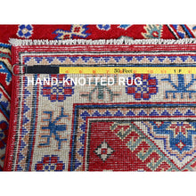 Load image into Gallery viewer, 2&#39;x3&#39; Imperial Red, Kazak With Geometric Medallion Design, Vegetable Dyes, Hand Knotted, Soft And Vibrant Wool, Denser Weave, Sample, Mat, Oriental Rug FWR2292