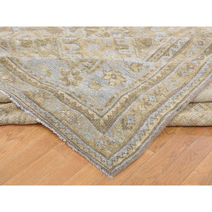 19'2''x24'7'' Brown Hand-knotted Antique Turkish Oushak Exc Cond Oversize Oriental Rug FWR234372