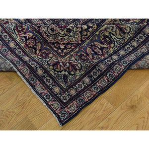 14'x16'9" Multicolored Antique Persian Kerman Shah Good Condition Even Wear Hand-Knotted Oversize Oriental Rug FWR247074