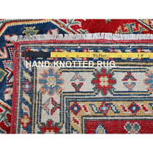 Load image into Gallery viewer, 2&#39;9&quot;x6&#39;8&quot; Angels Red, Kazak With Tribal Medallions Design, Hand Knotted, Soft And Shiny Wool, Vegetable Dyes, Denser Weave, Runner, Oriental Rug FWR2580