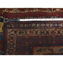 Load image into Gallery viewer, 4&#39;10&quot;x11&#39;8&quot; Colorful Antique Persian Tribal Lori Buft With Shawl Design Wide Runner Hand-knotted Oriental Rug FWR258828