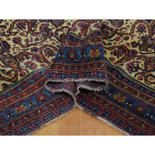 Load image into Gallery viewer, 7&#39;2&quot;x20&#39;1&quot; Yellow Antique Persian Gallery Size Runner Bijar Pure Wool Hand-Knotted Oriental Rug FWR258834