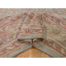 Load image into Gallery viewer, 10&#39;10&quot;x15&#39;3&quot; Cinnamon and Green Oversized Antique Turkish Oushak Exc Condition Pure Wool Hand-Knotted Oriental Rug FWR268428