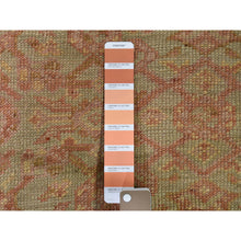 Load image into Gallery viewer, 10&#39;10&quot;x15&#39;3&quot; Cinnamon and Green Oversized Antique Turkish Oushak Exc Condition Pure Wool Hand-Knotted Oriental Rug FWR268428