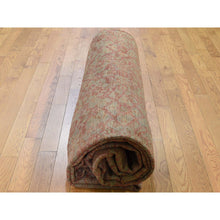 Load image into Gallery viewer, 10&#39;10&quot;x15&#39;3&quot; Cinnamon and Green Oversized Antique Turkish Oushak Exc Condition Pure Wool Hand-Knotted Oriental Rug FWR268428