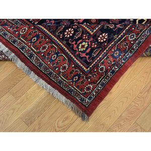 14'6"x19' Red Antique Persian Bijar Pure Wool Exc Condition Oversize Pure Wool Hand-knotted Oriental Rug FWR269256