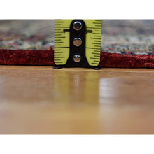 Load image into Gallery viewer, 4&#39;4&quot;x6&#39;8&quot; Navy Blue Vintage Persian Silk Qum Hunting Design With Poetry Hand-knotted Oriental Rug FWR277164