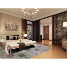 Load image into Gallery viewer, 12&#39;x17&#39;4&quot; Kashmir Pure Silk 576 Kpsi Panel Design Mansion Size Hand-knotted Oriental Rug FWR281472