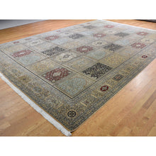 Load image into Gallery viewer, 12&#39;x17&#39;4&quot; Kashmir Pure Silk 576 Kpsi Panel Design Mansion Size Hand-knotted Oriental Rug FWR281472