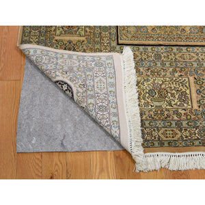 12'x17'4" Kashmir Pure Silk 576 Kpsi Panel Design Mansion Size Hand-knotted Oriental Rug FWR281472
