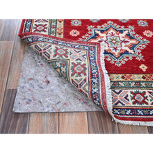 Load image into Gallery viewer, 2&#39;9&quot;x16&#39;5&quot; Chili Red, Kazak with Tribal Medallions Design, Soft and Shiny Wool, Vegetable Dyes, Hand Knotted, Denser Weave, XL Runner, Oriental Rug Sh473 FWR2838