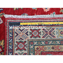 Load image into Gallery viewer, 2&#39;9&quot;x16&#39;5&quot; Chili Red, Kazak with Tribal Medallions Design, Soft and Shiny Wool, Vegetable Dyes, Hand Knotted, Denser Weave, XL Runner, Oriental Rug Sh473 FWR2838