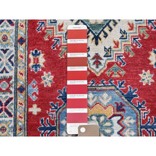 Load image into Gallery viewer, 2&#39;7&quot;x10&#39; Arsenal Red, Kazak with Tribal Medallions Design, Hand Knotted, Soft and Vibrant Wool, Vegetable Dyes, Denser Weave, Runner, Oriental Rug Sh481 FWR2886