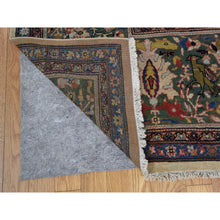 Load image into Gallery viewer, 12&#39;2&quot;x18&#39;8&quot; Ivory, Oversized Antique Persian Sarouk Fereghan With Birds Full Pile And Soft Hand Knotted Oriental Rug FWR292218