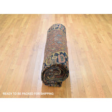 Load image into Gallery viewer, 12&#39;2&quot;x18&#39;8&quot; Ivory, Oversized Antique Persian Sarouk Fereghan With Birds Full Pile And Soft Hand Knotted Oriental Rug FWR292218