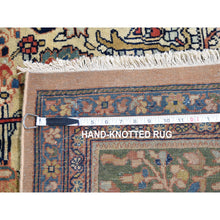 Load image into Gallery viewer, 12&#39;2&quot;x18&#39;8&quot; Ivory, Oversized Antique Persian Sarouk Fereghan With Birds Full Pile And Soft Hand Knotted Oriental Rug FWR292218