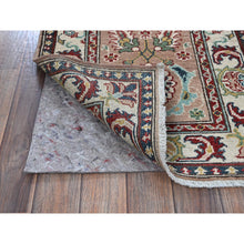 Load image into Gallery viewer, 2&#39;2&quot;x5&#39;10&quot; Beaver Brown, Kazak with Tribal Design, Hand Knotted, Soft and Velvety Wool, Denser Weave, Vegetable Dyes, Narrow Runner, Oriental Rug Sh495 FWR2970