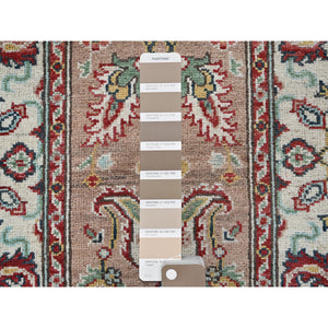 2'2"x5'10" Beaver Brown, Kazak with Tribal Design, Hand Knotted, Soft and Velvety Wool, Denser Weave, Vegetable Dyes, Narrow Runner, Oriental Rug Sh495 FWR2970