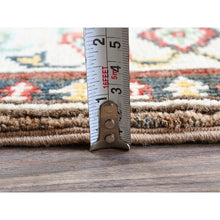 Load image into Gallery viewer, 2&#39;2&quot;x5&#39;10&quot; Beaver Brown, Kazak with Tribal Design, Hand Knotted, Soft and Velvety Wool, Denser Weave, Vegetable Dyes, Narrow Runner, Oriental Rug Sh495 FWR2970