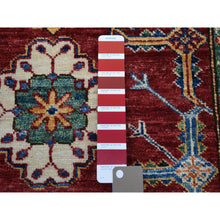 Load image into Gallery viewer, 3&#39;5&quot;x19&#39;3&quot; Red Super Kazak Geometric Design Hand-Knotted XL Runner Oriental Rug FWR302514