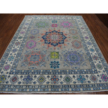 Load image into Gallery viewer, 8&#39;x9&#39;9&quot; Colorful Fusion Kazak Pure Wool Hand-knotted Oriental Rug FWR303474