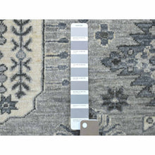Load image into Gallery viewer, 8&#39;x10&#39; Gray Pure Wool Hand-knotted Peshawar With Karajeh Design Oriental Rug FWR307320