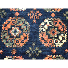 Load image into Gallery viewer, 5&#39;x6&#39;3&quot; Afghan Ersari Elephant Feet Design Pure Wool Hand-knotted Oriental Rug FWR307830