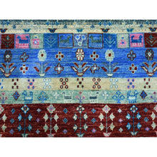 Load image into Gallery viewer, 4&#39;x5&#39;10&quot; Colorful Kashkuli Gabbeh Natural Dyes Pure Wool Hand-knotted Oriental Rug FWR309690