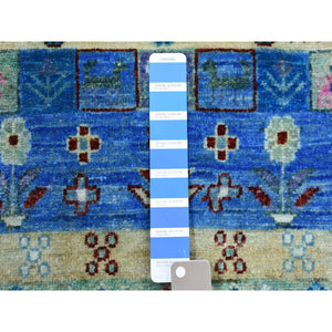 4'x5'10" Colorful Kashkuli Gabbeh Natural Dyes Pure Wool Hand-knotted Oriental Rug FWR309690