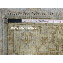 Load image into Gallery viewer, 2&#39;7&quot;x9&#39;9&quot; White Wash Peshawar Pure Wool Hand-knotted Runner Oriental Rug FWR309852