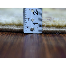 Load image into Gallery viewer, 2&#39;8&quot;x3&#39;9&quot; Yellow Pure Wool Kashkuli Gabbeh Pictorial Hand Knotted Oriental Rug FWR310938