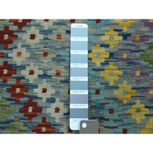 Load image into Gallery viewer, 10&#39;2&quot;x13&#39;4&quot; Colorful Afghan Kilim Pure Wool Hand Woven Oriental Rug FWR312540