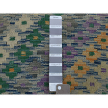 Load image into Gallery viewer, 9&#39;x12&#39;2&quot; Colorful Afghan Kilim Pure Wool Hand Woven Oriental Rug FWR313194