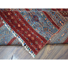 Load image into Gallery viewer, 9&#39;3&quot;x12&#39;1&quot; Khorjin Design Red Super Kazak Pure Wool Hand Knotted Oriental Rug FWR313452