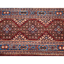 Load image into Gallery viewer, 9&#39;3&quot;x12&#39;1&quot; Khorjin Design Red Super Kazak Pure Wool Hand Knotted Oriental Rug FWR313452