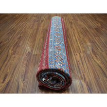 Load image into Gallery viewer, 9&#39;3&quot;x12&#39;1&quot; Khorjin Design Red Super Kazak Pure Wool Hand Knotted Oriental Rug FWR313452