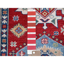 Load image into Gallery viewer, 8&#39;2&quot;x9&#39;8&quot; Angels Red, Kazak With Geometric Medallions Design, Soft And Velvety Wool, Hand Knotted, Denser Weave, Vegetable Dyes, Oriental Rug FWR3132
