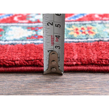 Load image into Gallery viewer, 8&#39;2&quot;x9&#39;8&quot; Angels Red, Kazak With Geometric Medallions Design, Soft And Velvety Wool, Hand Knotted, Denser Weave, Vegetable Dyes, Oriental Rug FWR3132