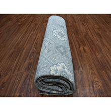 Load image into Gallery viewer, 8&#39;10&quot;x11&#39;8&quot; White Wash Peshawar With Khotan Design Pure Wool Hand Knotted Oriental Rug FWR314634