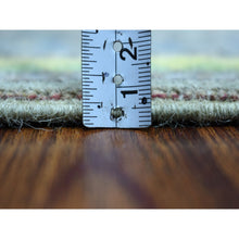 Load image into Gallery viewer, 5&#39;x6&#39;6&quot; Gold Shades Reversible Kilim Pure Wool Hand Woven Oriental Rug FWR325350