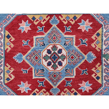 Load image into Gallery viewer, 8&#39;10&quot;x11&#39;8&quot; Carolina Blue, Kazak With Geometric Medallions Design, Hand Knotted, Soft And Shiny Wool, Denser Weave, Vegetable Dyes, Oriental Rug FWR3162