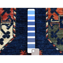 Load image into Gallery viewer, 5&#39;1&quot;x6&#39;8&quot; Blue Afghan Ersari Natural Dyes Elephant Feet Design Pure Wool Hand Knotted Oriental Rug FWR318018