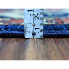 Load image into Gallery viewer, 5&#39;1&quot;x6&#39;8&quot; Blue Afghan Ersari Natural Dyes Elephant Feet Design Pure Wool Hand Knotted Oriental Rug FWR318018