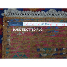 Load image into Gallery viewer, 4&#39;x6&#39;1&quot; Colorful All Over Design Colorful Afghan Baluch Hand Knotted Pure Wool Oriental Rug FWR318852