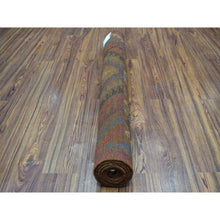 Load image into Gallery viewer, 3&#39;9&quot;x6&#39; Brown Hand Knotted Colorful Afghan Baluch Geometric Design Pure Wool Oriental Rug FWR318858