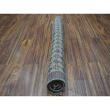 Load image into Gallery viewer, 4&#39;x5&#39;8&quot; Gray Tribal Design Colorful Afghan Baluch Hand Knotted Pure Wool Oriental Rug FWR318936