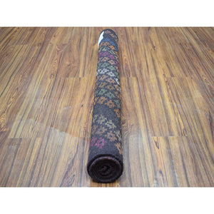 3'5"x4'10" Colorful Afghan Baluch All Over Design Natural Dyes Hand Knotted Pure Wool Oriental Rug FWR319044
