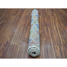 Load image into Gallery viewer, 3&#39;6&quot;x4&#39;10&quot; Ivory Hand Knotted Colorful Afghan Baluch Tribal Design Pure Wool Oriental Rug FWR319056
